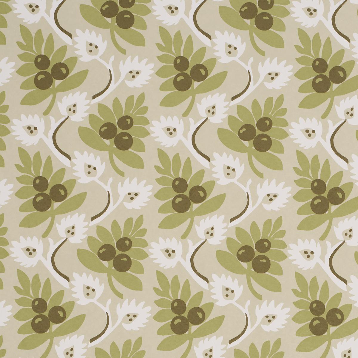 Schumacher Custis Orchard Leaf Wallpaper