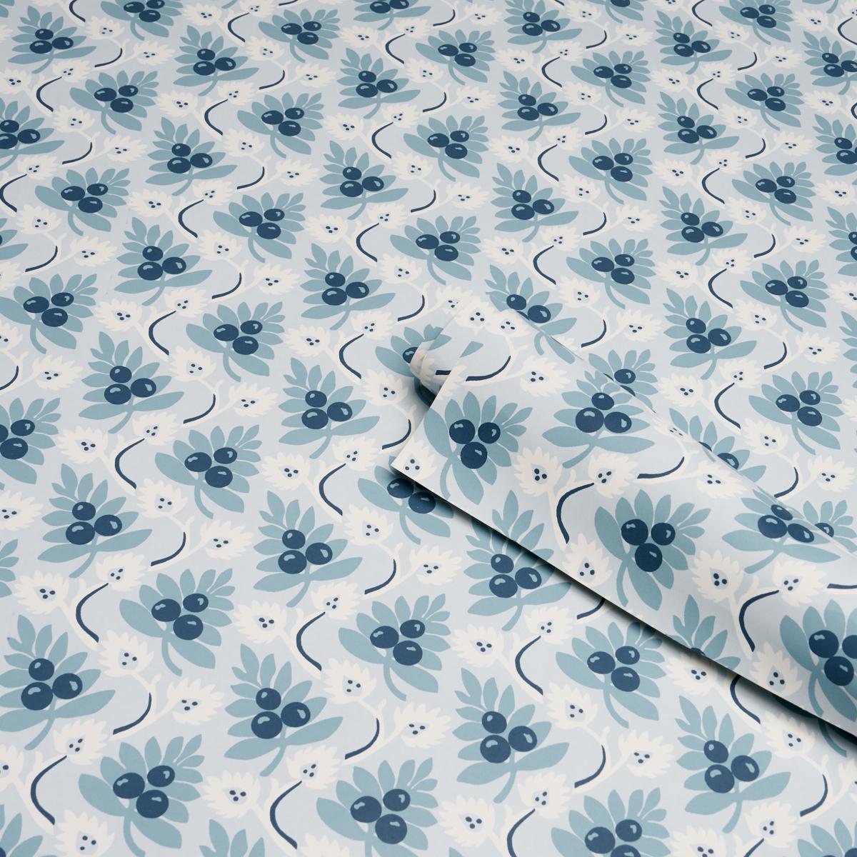 Schumacher Custis Orchard Sky Wallpaper