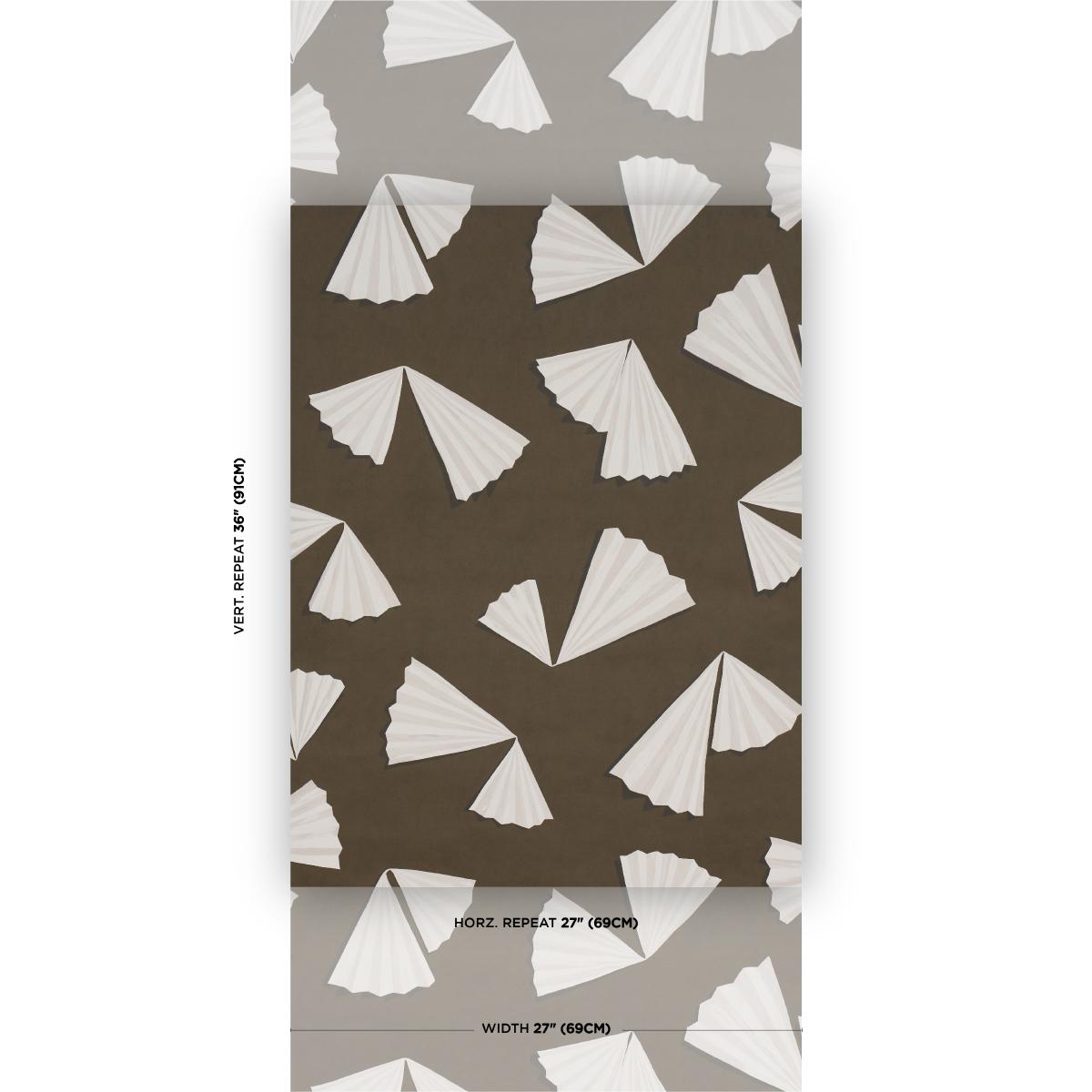 Schumacher Backdrop X Schumacher Antoinette Espresso Wallpaper