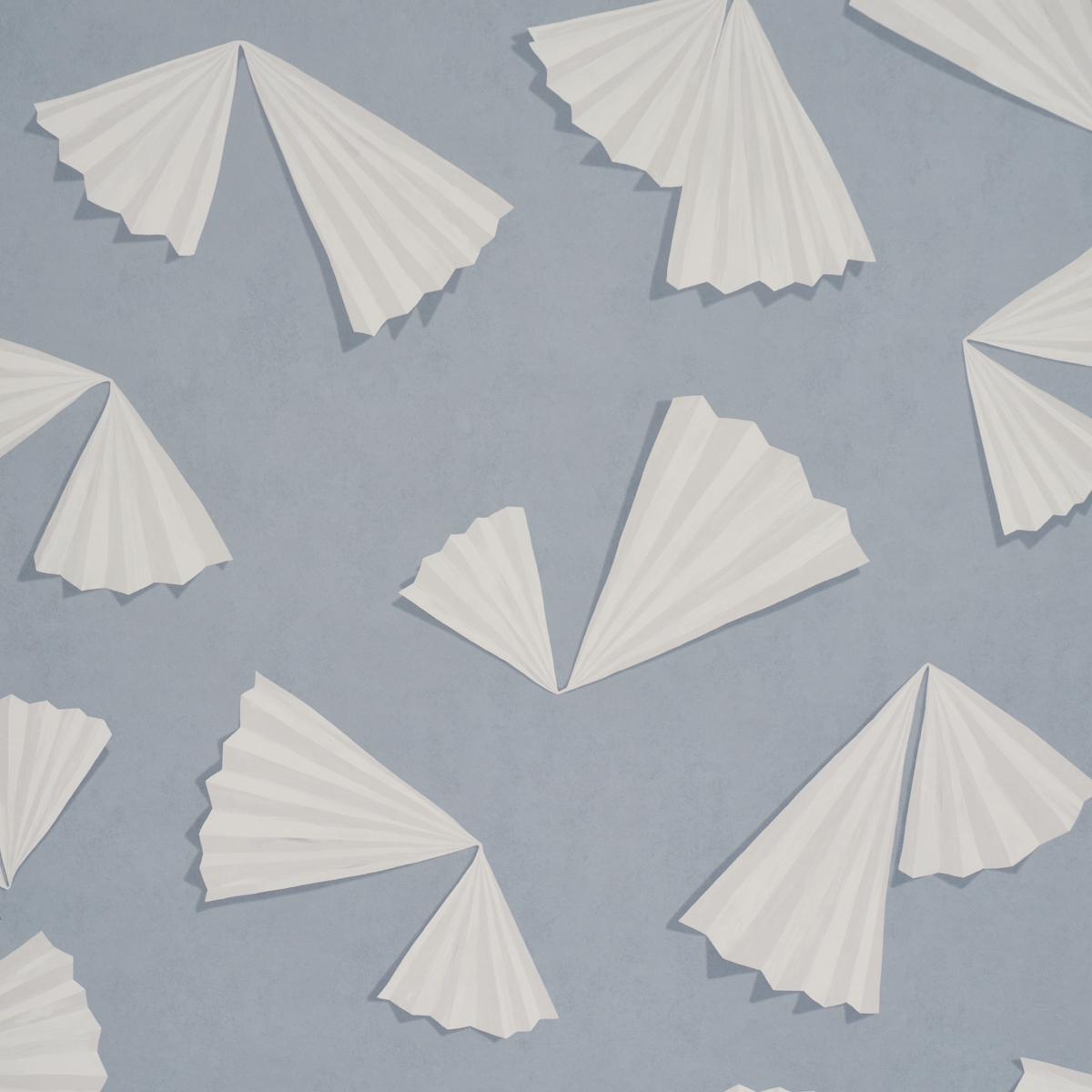 Schumacher Backdrop X Schumacher Antoinette Mist Wallpaper