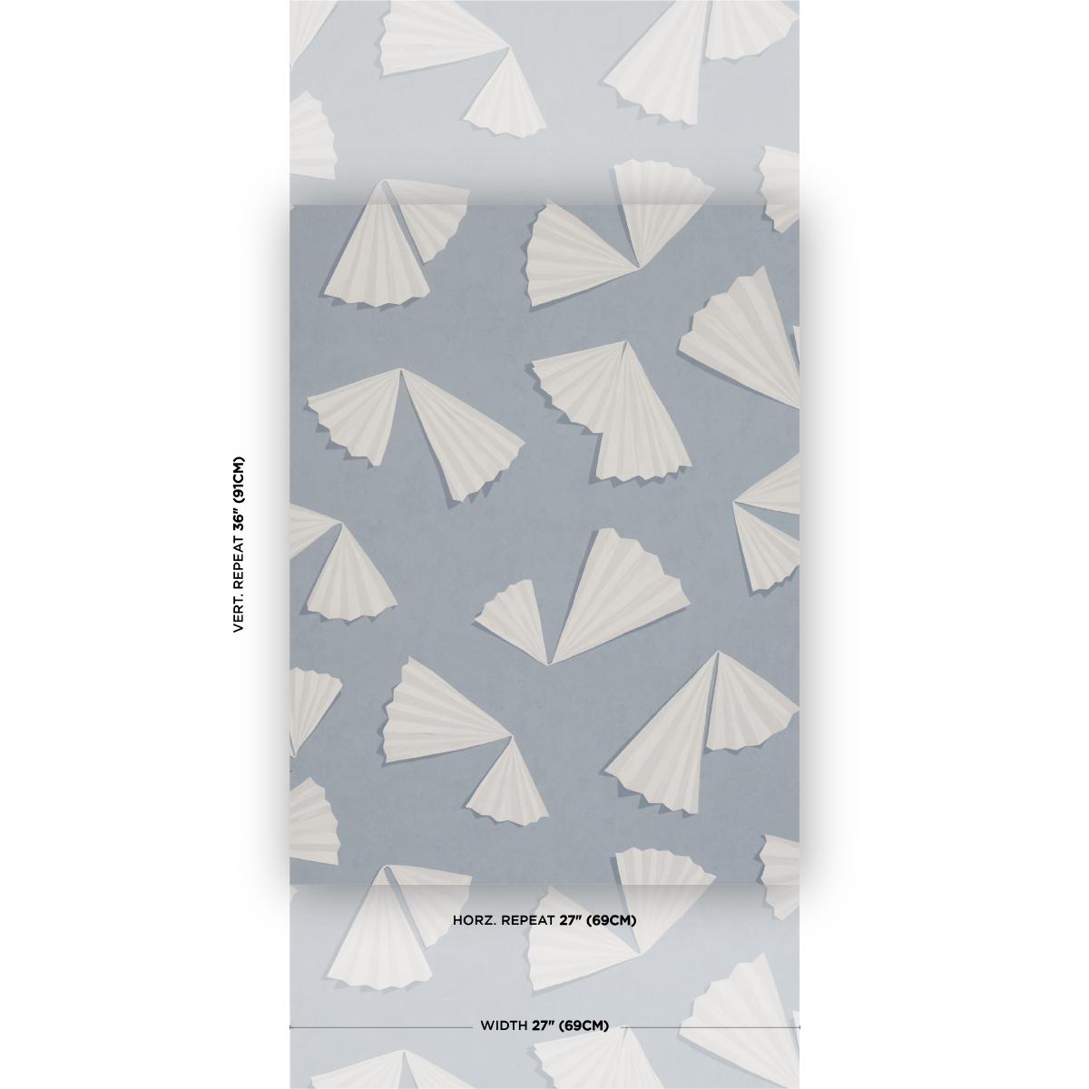 Schumacher Backdrop X Schumacher Antoinette Mist Wallpaper