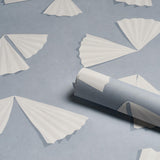 Schumacher Backdrop X Schumacher Antoinette Mist Wallpaper