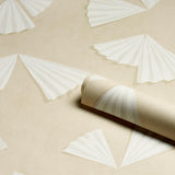 Schumacher Backdrop X Schumacher Antoinette Warm White Wallpaper