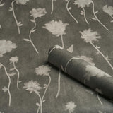Schumacher Backdrop X Schumacher Before Midnight Charcoal Wallpaper