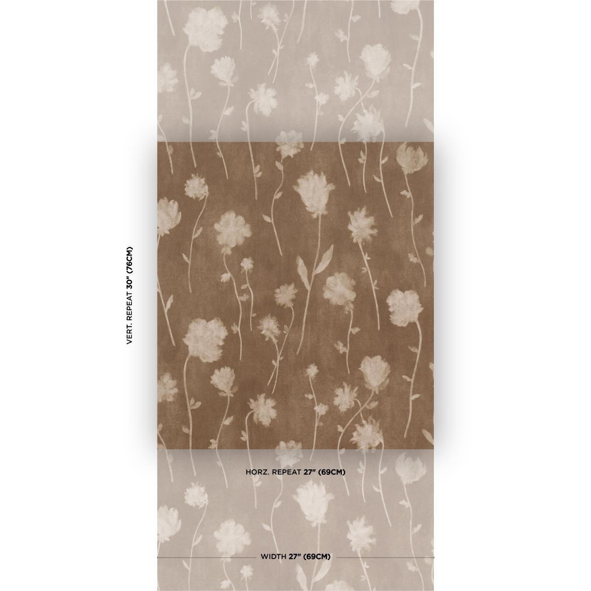 Schumacher Backdrop X Schumacher Before Midnight Chocolate Wallpaper