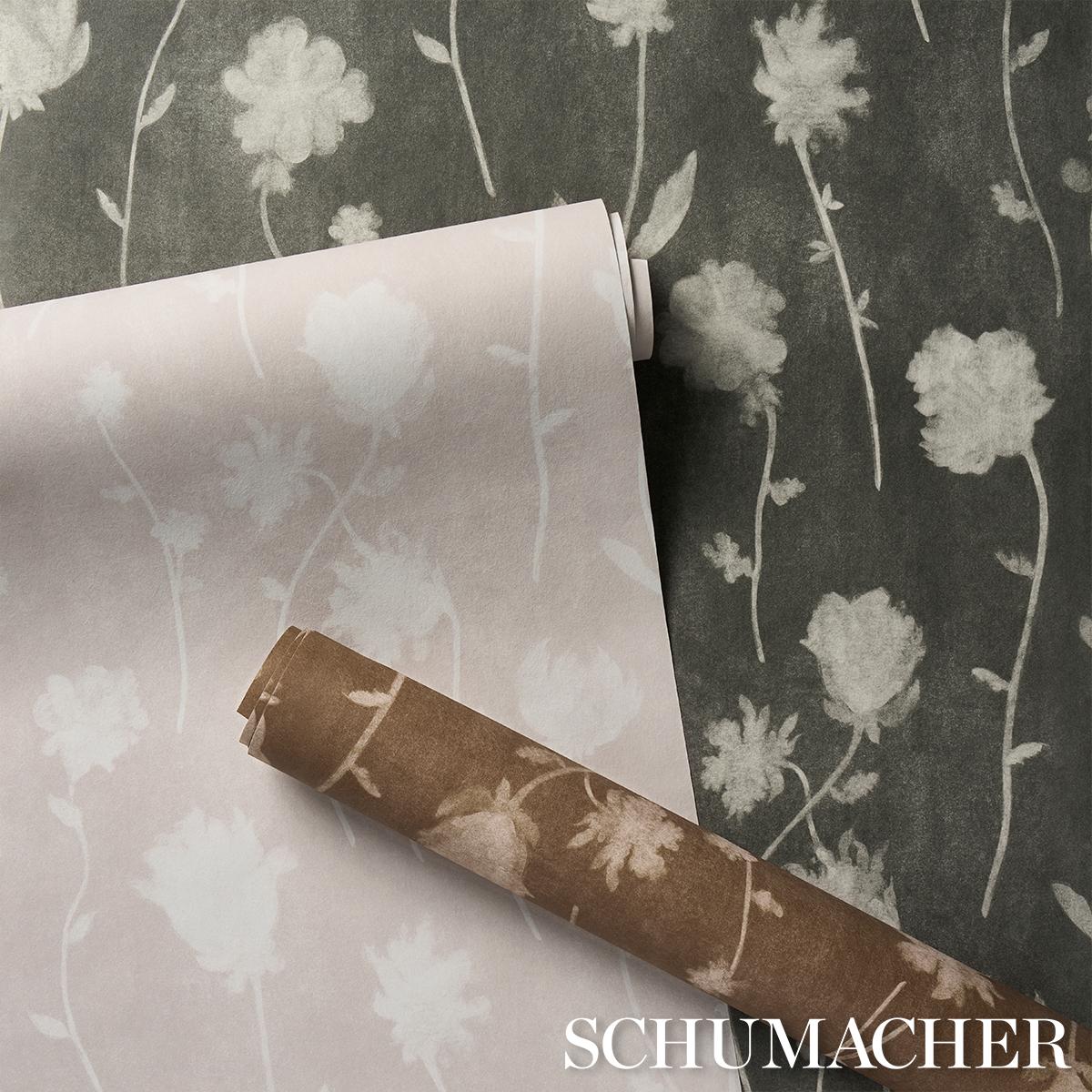 Schumacher Backdrop X Schumacher Before Midnight Light Beige Wallpaper