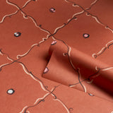 Schumacher Backdrop X Schumacher Colette Red Wallpaper