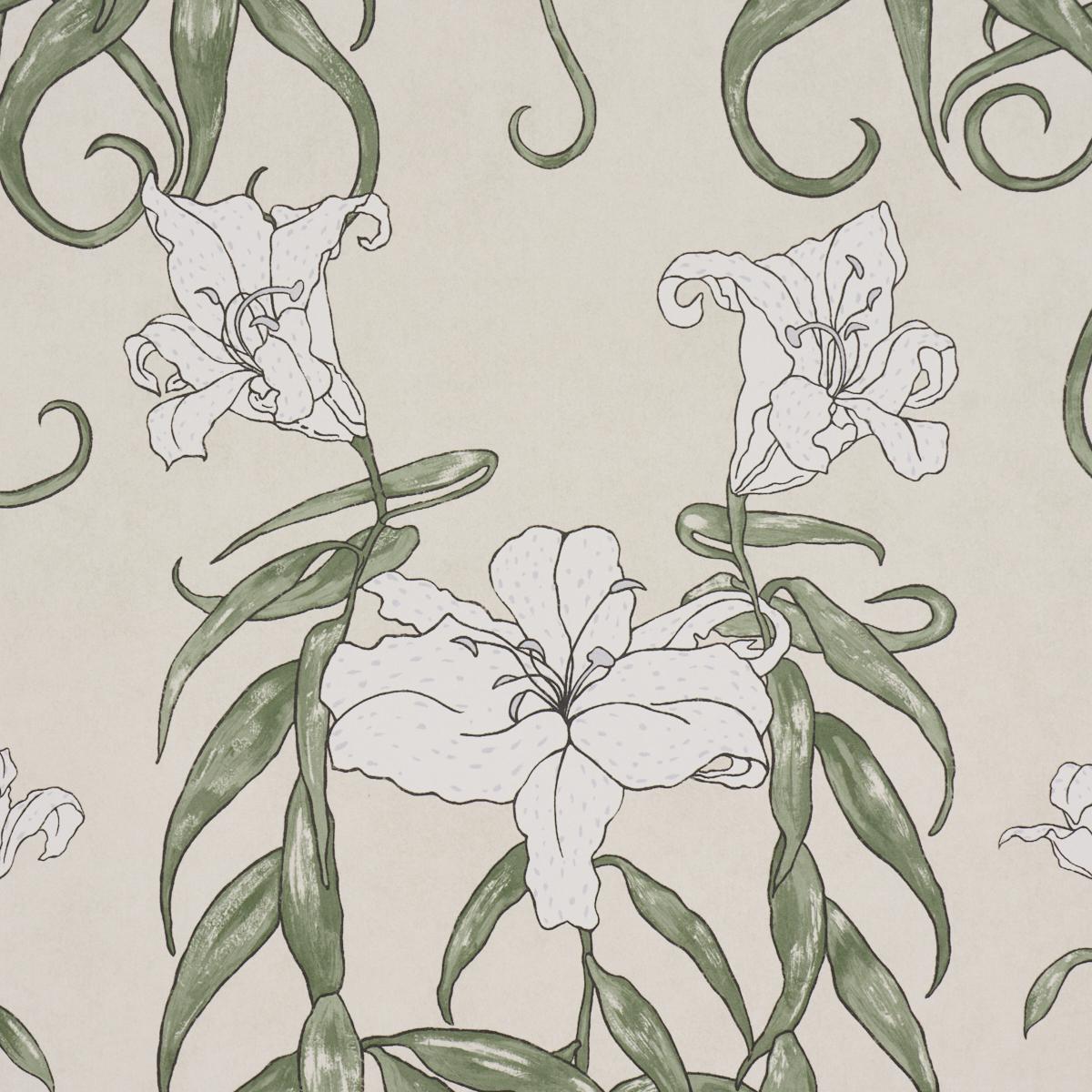 Schumacher Backdrop X Schumacher Lady Lilith Off White Wallpaper