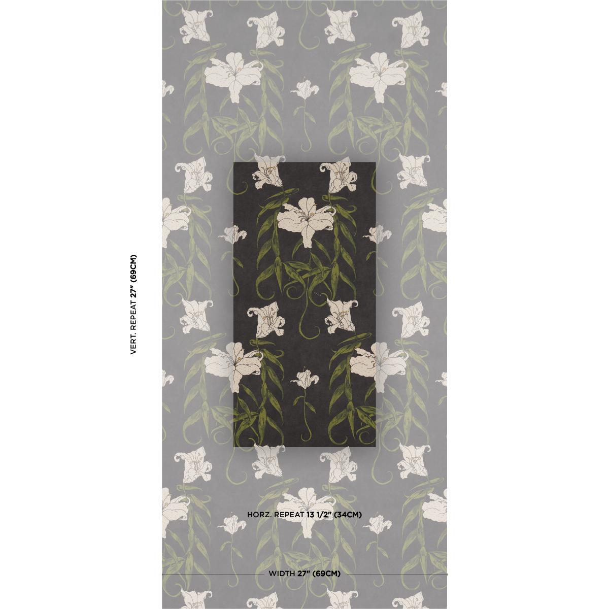 Schumacher Backdrop X Schumacher Lady Lilith Carbon Wallpaper