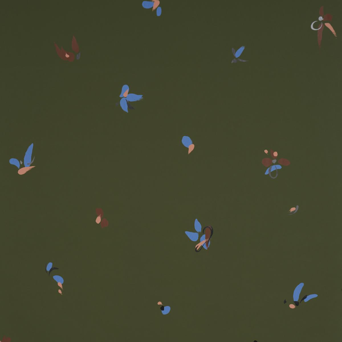 Schumacher Backdrop X Schumacher La Belle Olive Wallpaper