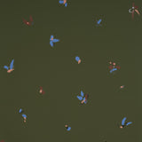 Schumacher Backdrop X Schumacher La Belle Olive Wallpaper