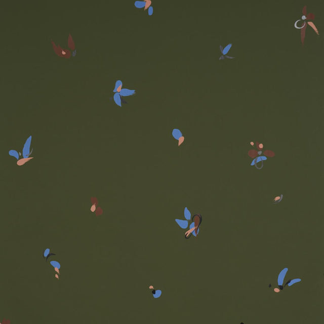 Schumacher Backdrop X Schumacher La Belle Olive Wallpaper