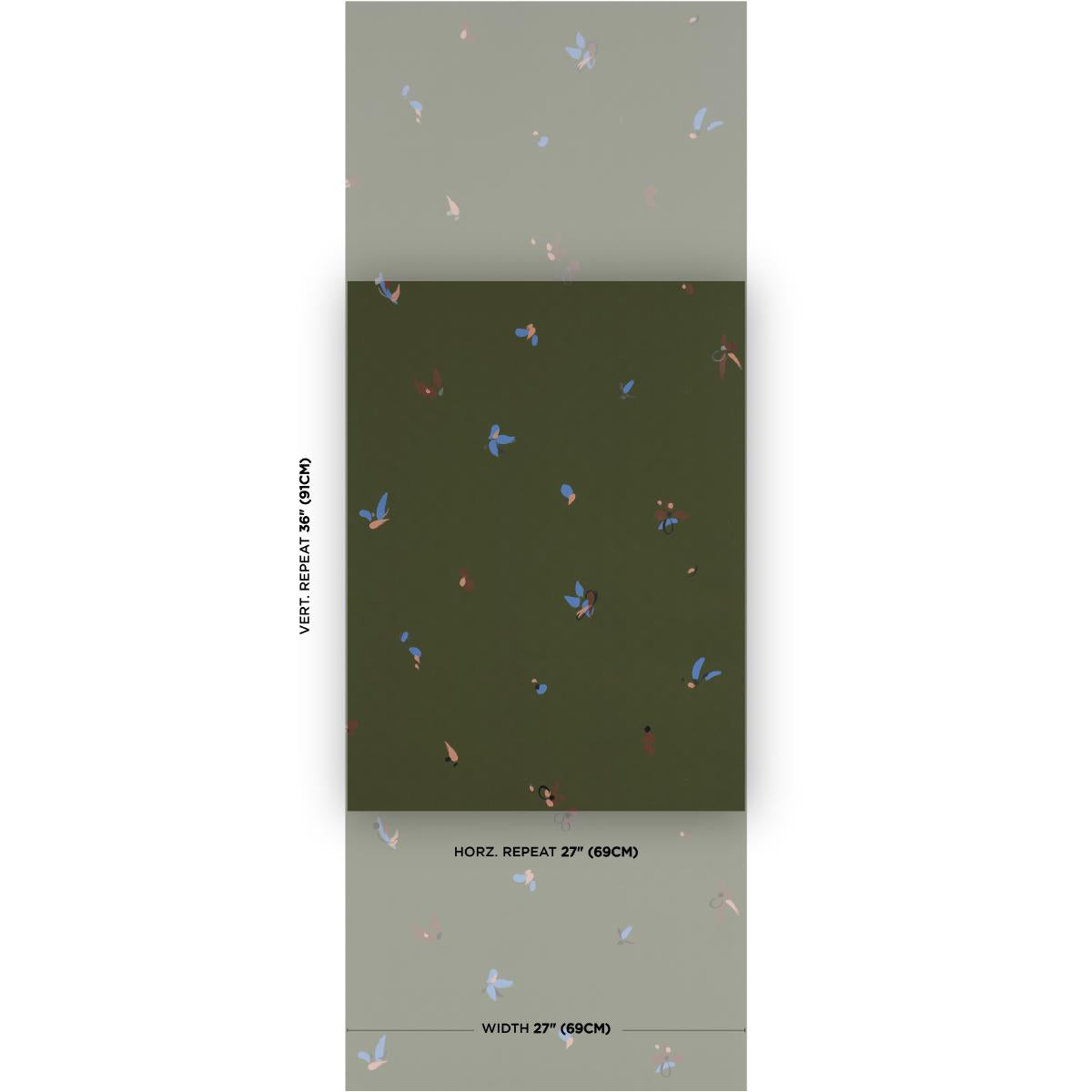 Schumacher Backdrop X Schumacher La Belle Olive Wallpaper