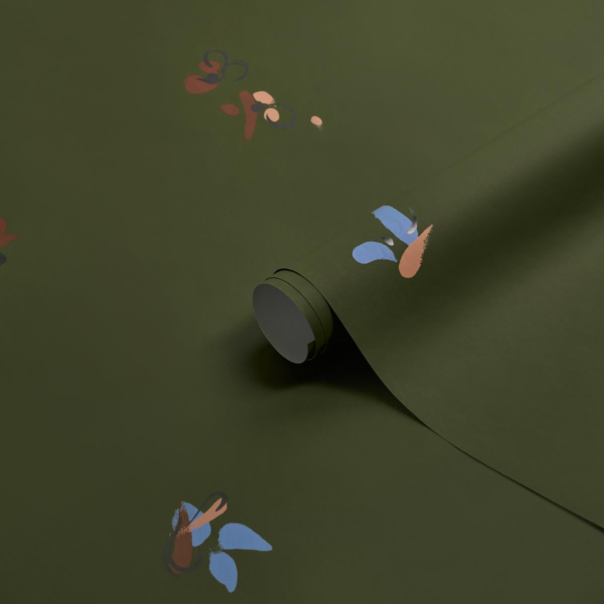 Schumacher Backdrop X Schumacher La Belle Olive Wallpaper