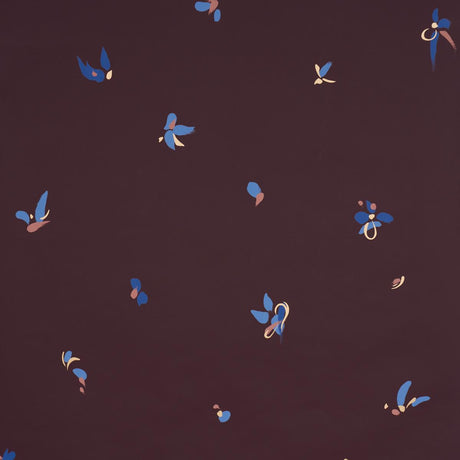 Schumacher Backdrop X Schumacher La Belle Warm Purple Wallpaper