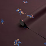 Schumacher Backdrop X Schumacher La Belle Warm Purple Wallpaper