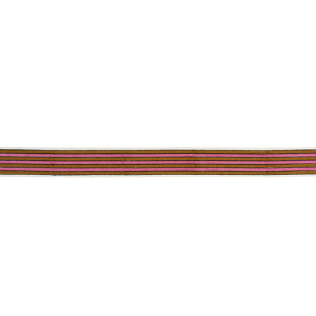 Schumacher Gold Arya Stripe Hand Block Trim