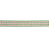Schumacher Green Chequer Hand Block Trim