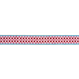 Schumacher Pink Chequer Hand Block Trim