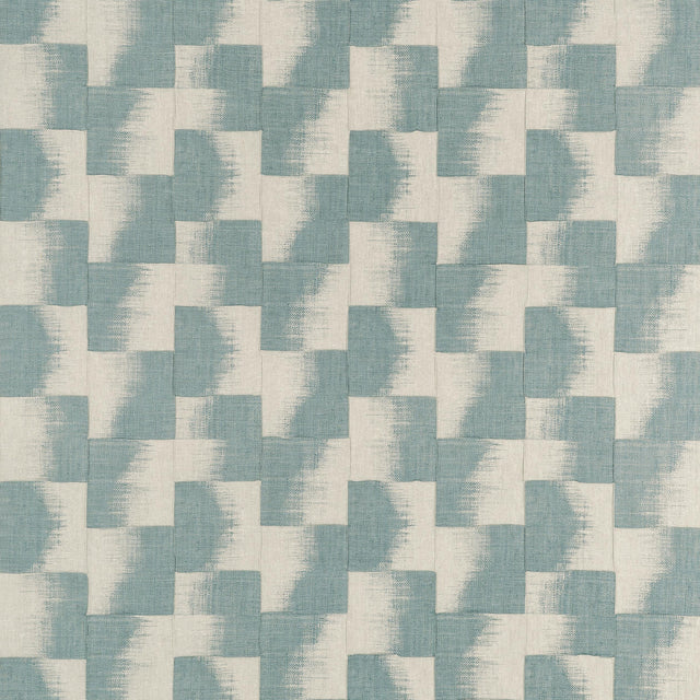 Thibaut Raffia Squares Mineral Fabric