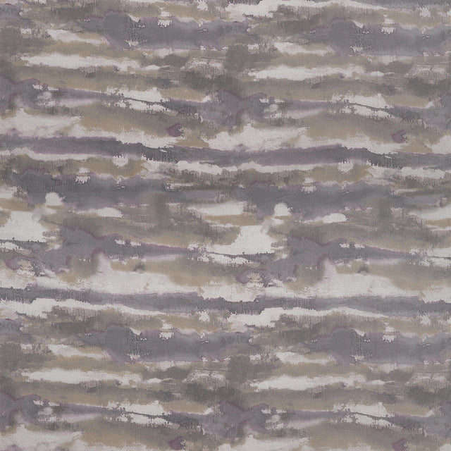 Thibaut Silver Lining Eggplant And Copper Fabric