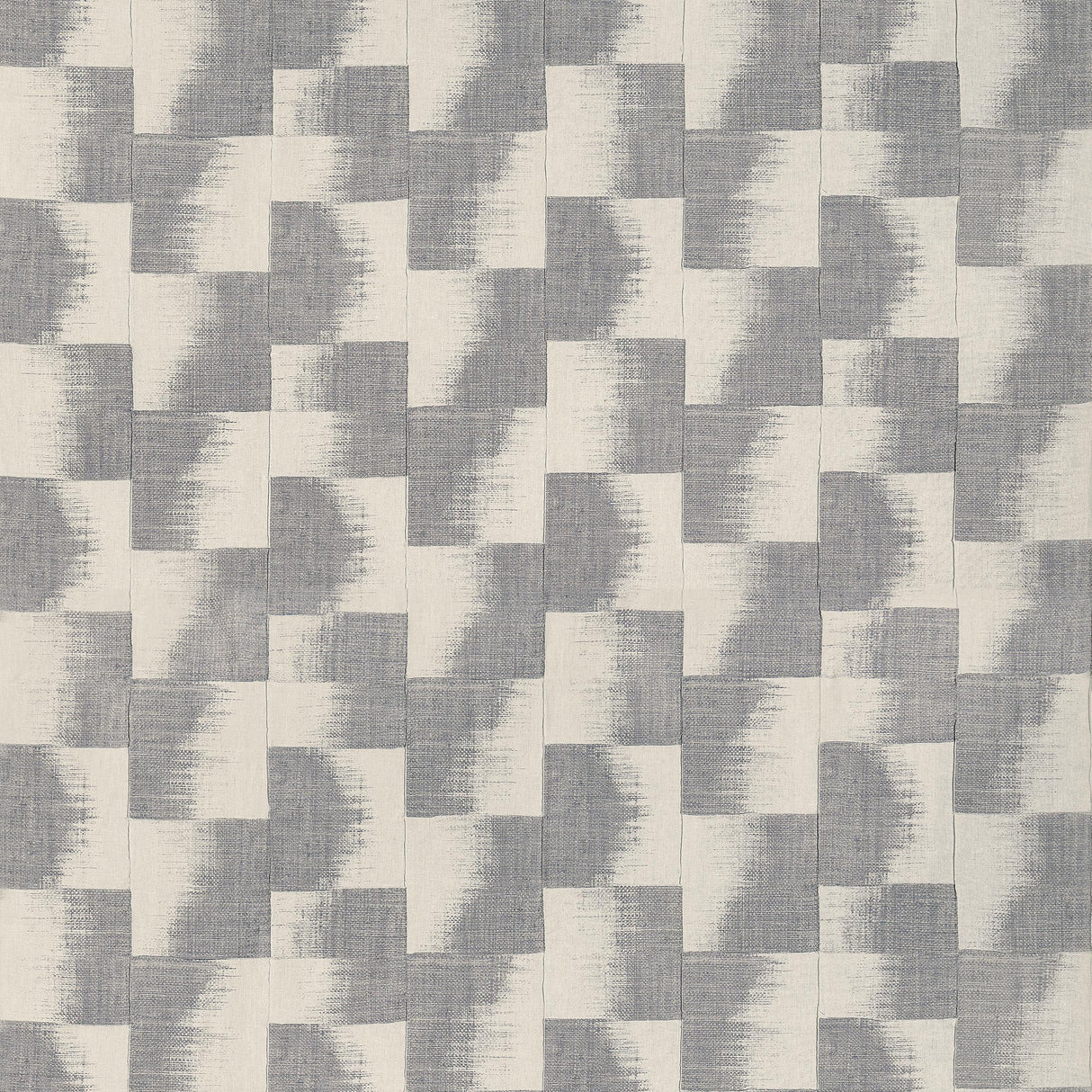 Thibaut Raffia Squares Graphite Fabric