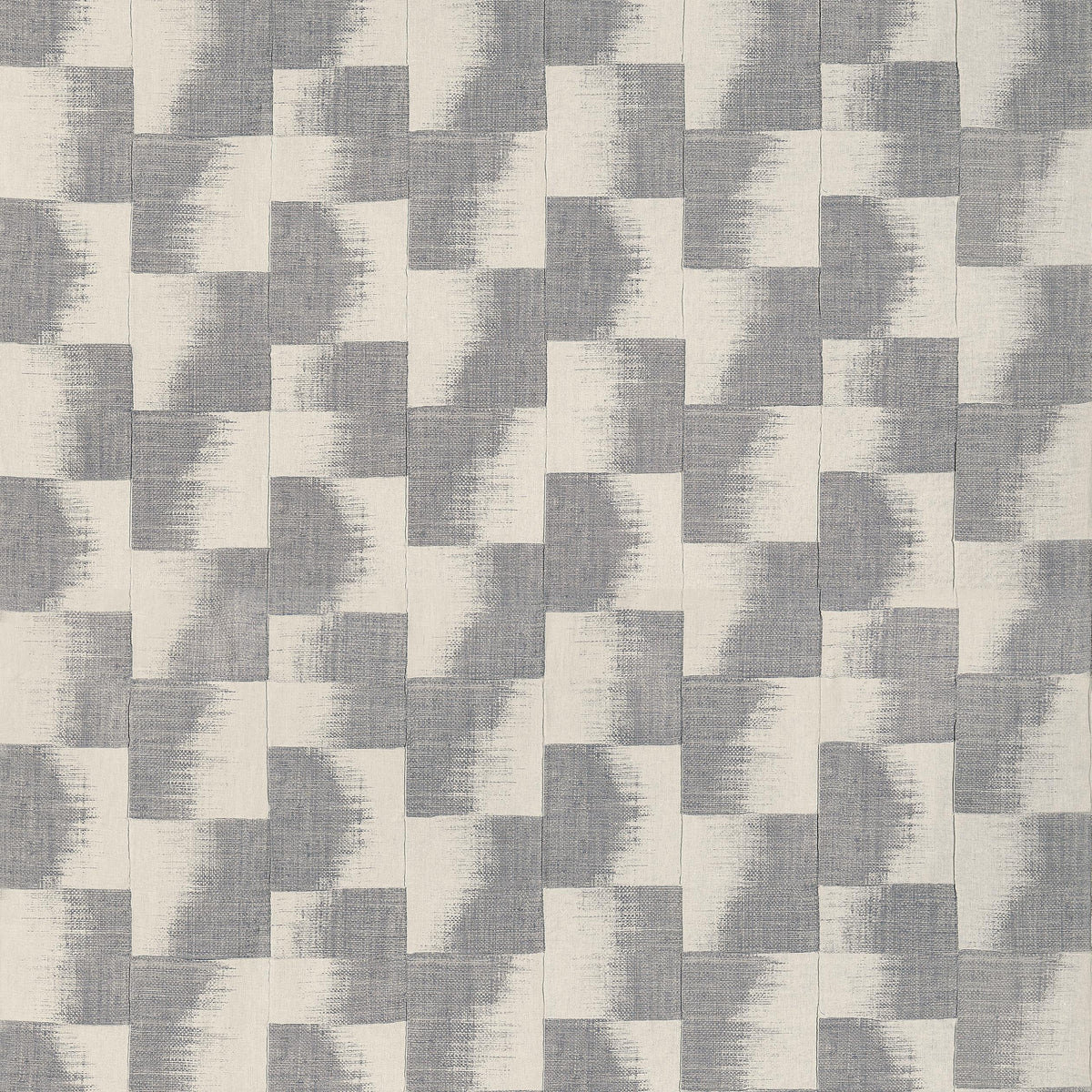 Thibaut Raffia Squares Graphite Fabric