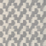 Thibaut Raffia Squares Graphite Fabric