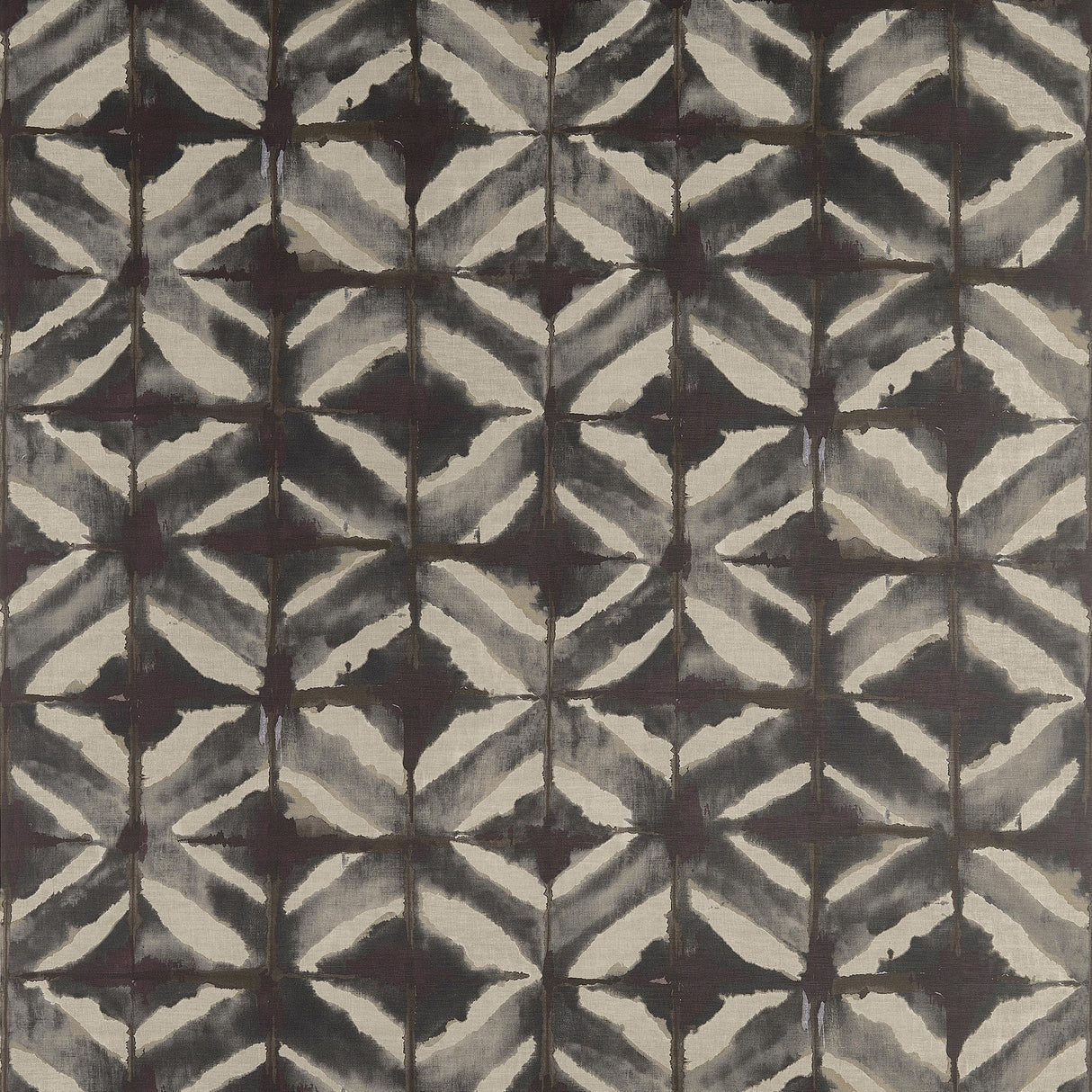 Thibaut Water Blocks Black Fabric