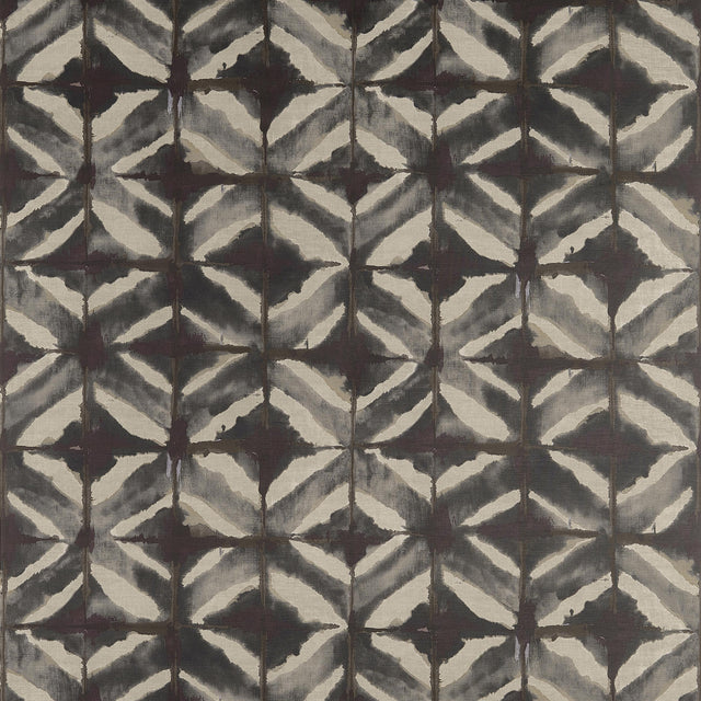 Thibaut Water Blocks Black Fabric