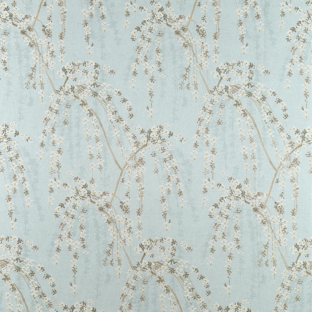 Thibaut Weeping Blossom Blue Fabric