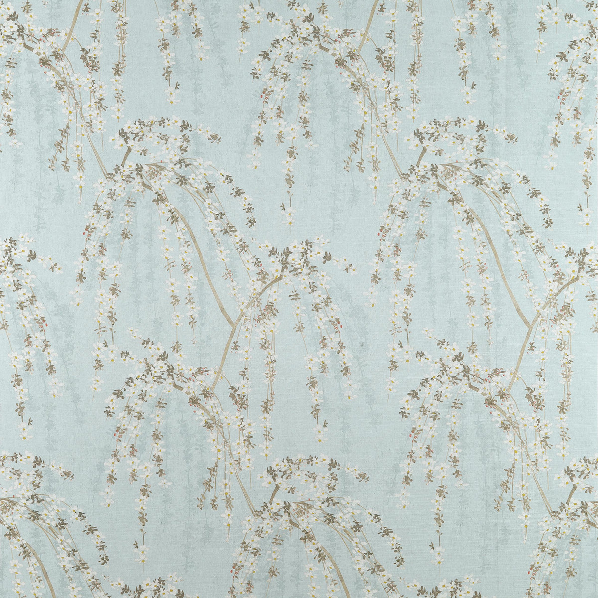 Thibaut Weeping Blossom Blue Fabric
