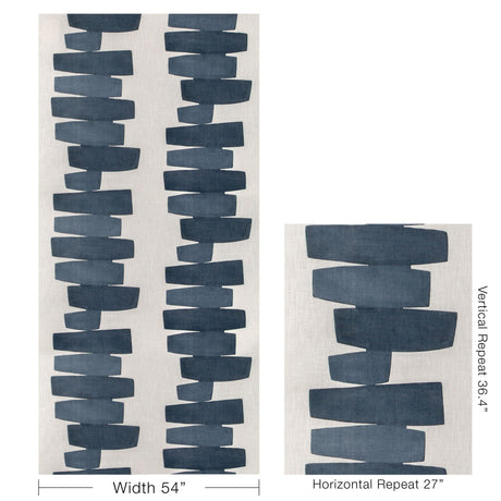 Kravet STACKED INDIGO Fabric