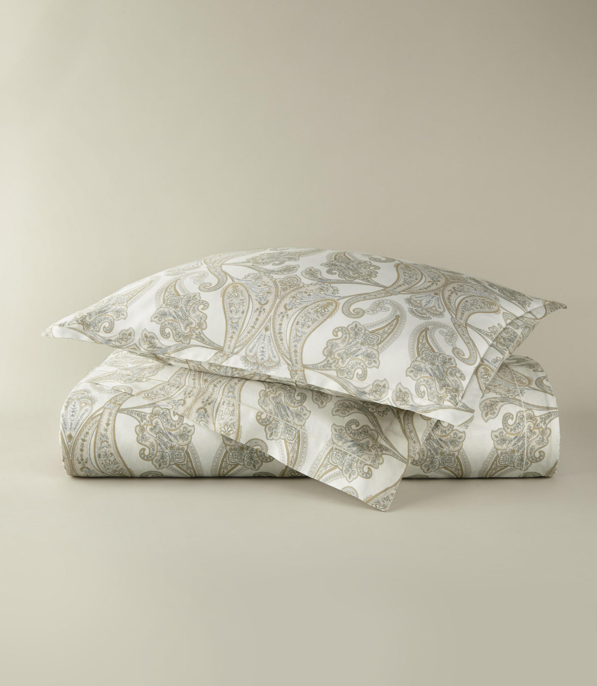 Peacock Alley CLASSIC PRINTED KING DUVET SET PAISLEY PEARL
