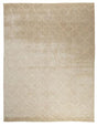 Exquisite Rugs Smooch Geo Hand Loomed Bamboo Silk in 10003 Light Beige 6' x 9' Area Rug