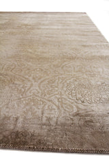 Exquisite Rugs Koda Hand Loomed Bamboo Silk in 10035 Stone 10' x 14' Area Rug