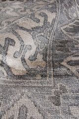 Exquisite Rugs Antique Weave Bamboo Hand Knotted Bamboo Silk in 10001 Ivory/Silver 6' x 9' Area Rug