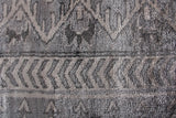 Exquisite Rugs Antique Weave Bamboo Hand Knotted Bamboo Silk in 10001 Ivory/Silver 6' x 9' Area Rug