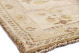 Exquisite Rugs Antique Weave Oushak Hand Knotted New Zealand Wool in 2003 Brown/Ivory 14' x 18' Area Rug