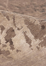 Exquisite Rugs Hundley Hand Knotted Wool/Bamboo Silk in 2119 Blue/Khaki 9' x 12' Area Rug