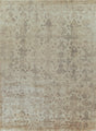 Exquisite Rugs Lisbon Hand Knotted Bamboo Silk in 2122 Ivory 9' x 12' Area Rug