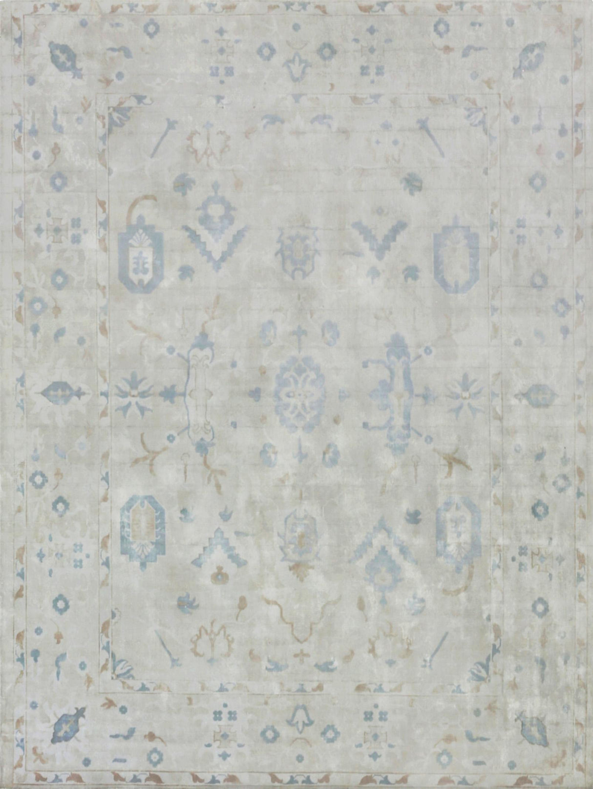 Exquisite Rugs Koda Hand Loomed Bamboo Silk in 2130 Ivory 8' x 10' Area Rug