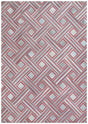 Exquisite Rugs Natural Hide Handmade Leather Hide in 2137 Red/Multi 8' x 10' Area Rug