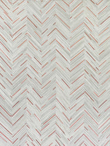 Exquisite Rugs Natural Hide Handmade Leather Hide in 2138 Ivory/Beige/Red/Multi 8' x 10' Area Rug