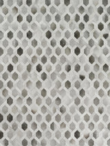 Exquisite Rugs Natural Hide Handmade Leather Hide in 2155 Gray/Silver 8' x 11' Area Rug