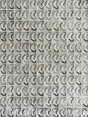 Exquisite Rugs Natural Hide Handmade Leather Hide in 2168 Ivory/Silver/Medium Gray 5' x 8' Area Rug