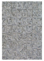 Exquisite Rugs Natural Hide Handmade Leather Hide in 2172 Silver/Multi 8' x 10' Area Rug