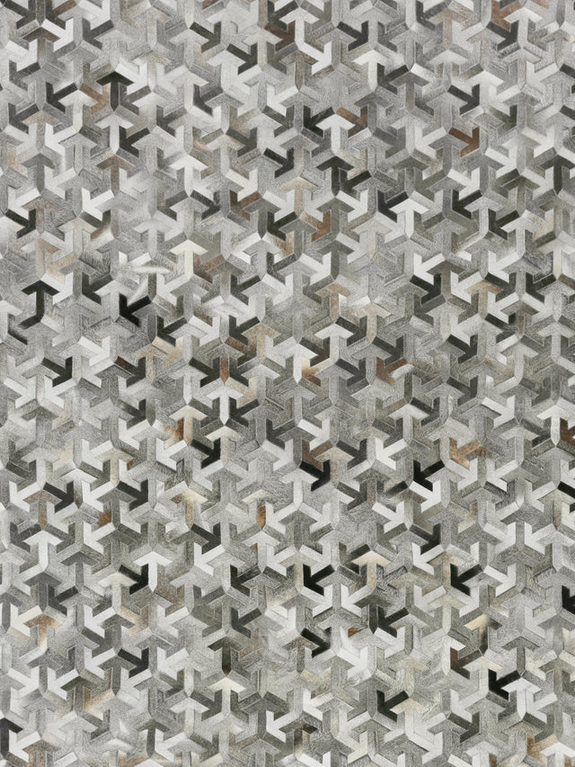 Exquisite Rugs Natural Hide Handmade Leather Hide in 2182 Gray 8' x 10' Area Rug