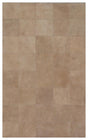 Exquisite Rugs Leather Suede Handmade Leather Hide in 2185 Beige 5' x 8' Area Rug