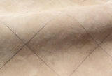 Exquisite Rugs Leather Suede Handmade Leather Hide in 2185 Beige 5' x 8' Area Rug